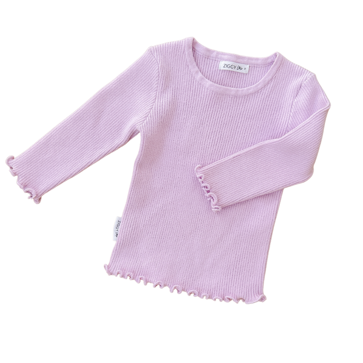 Ziggy Lou - Ribbed Top | Lilac