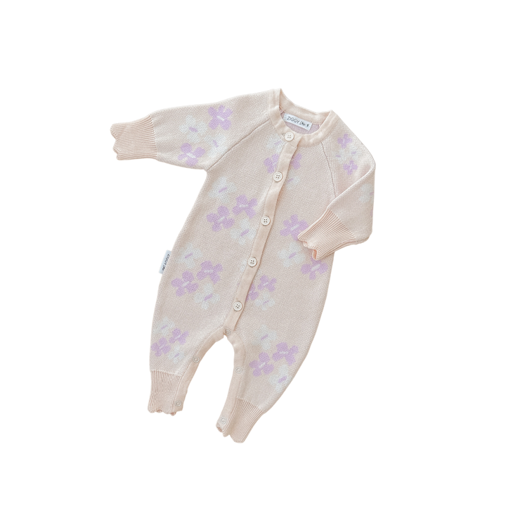Ziggy Lou - Classic Knit Romper | Flora
