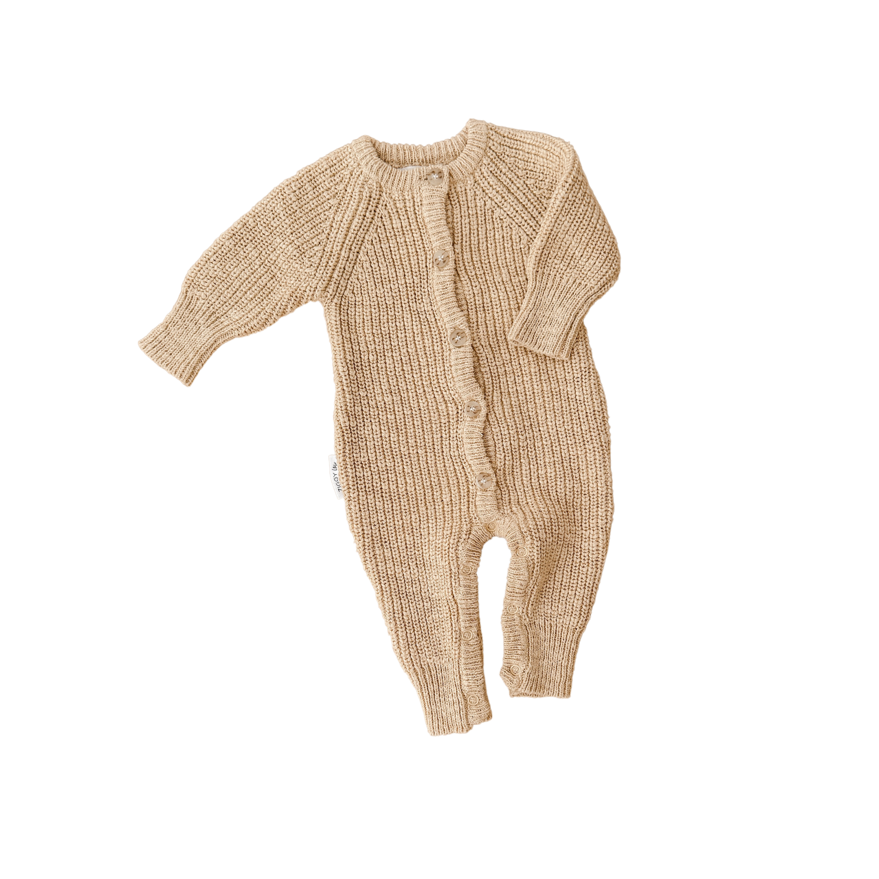 Ziggy Lou - Classic Knit Romper | Wheat
