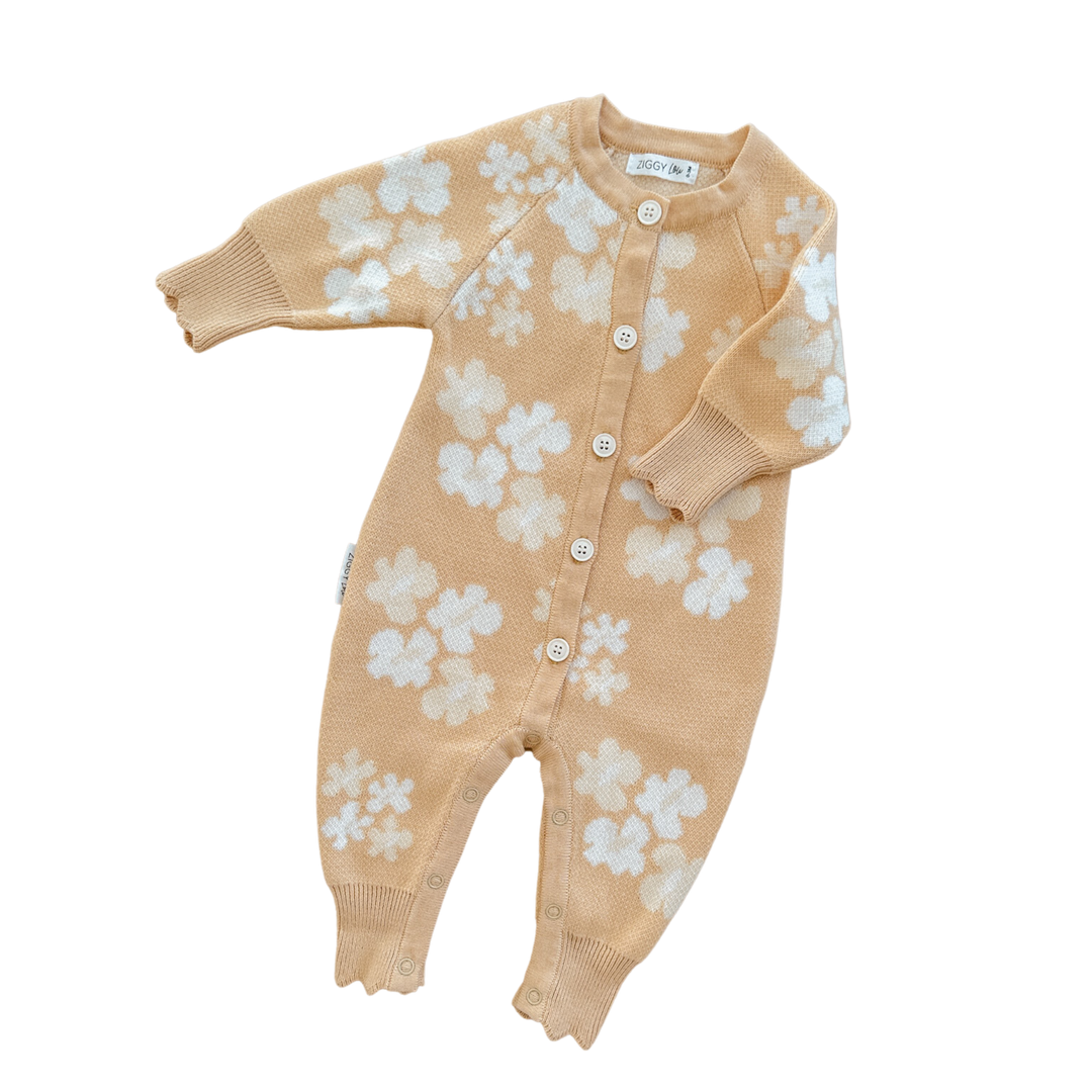 Ziggy Lou - Classic Knit Romper | Poppy