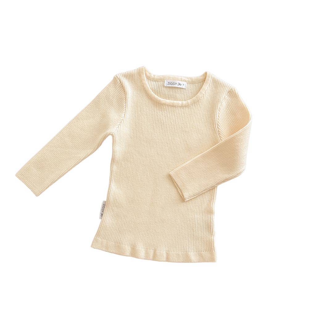 Ziggy Lou - Ribbed Top | Lemon
