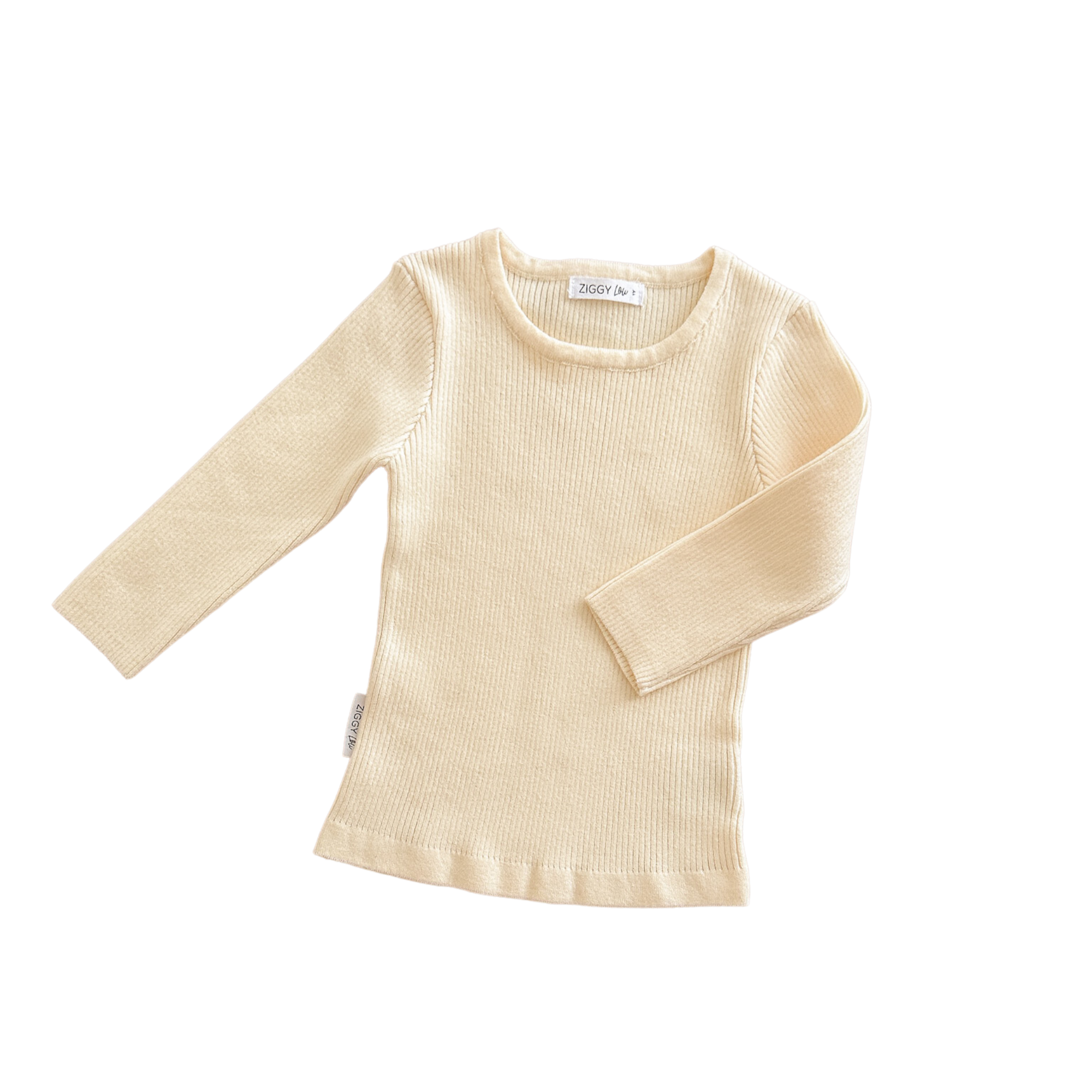 Ziggy Lou - Ribbed Top | Lemon