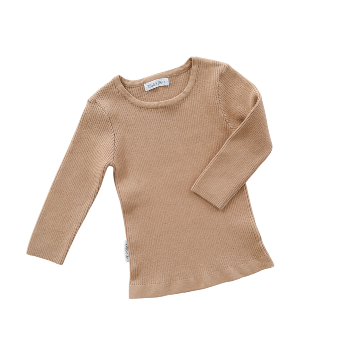 Ziggy Lou - Ribbed Top | Toffee