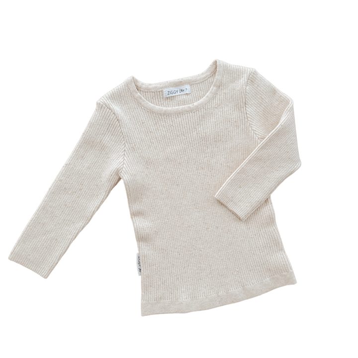 Ziggy Lou - Ribbed Top | Biscotti Fleck