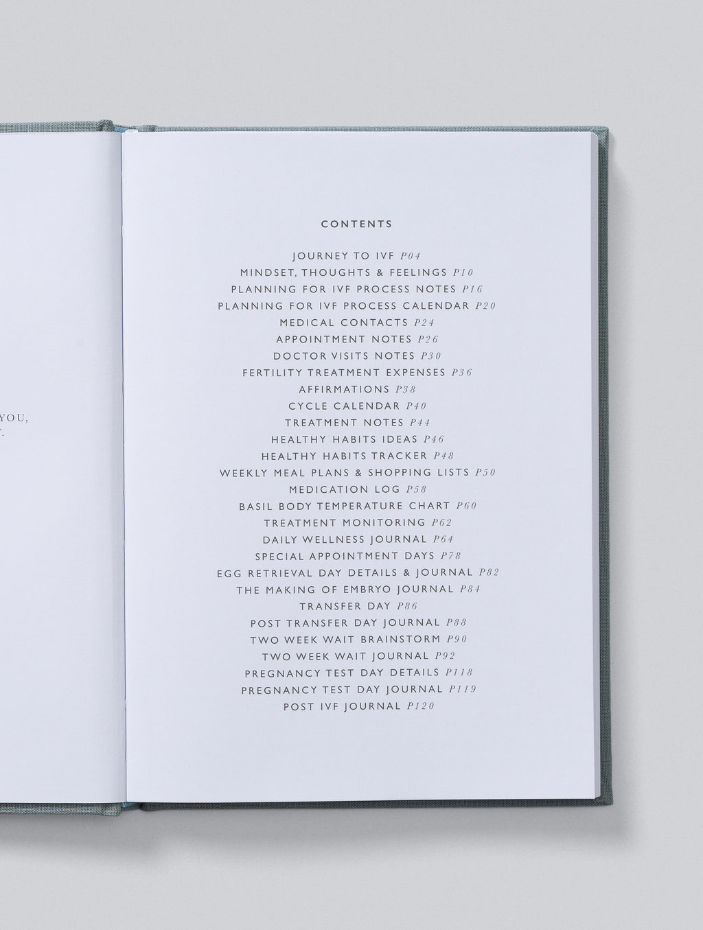 Write To Me - IVF Journal - Grey