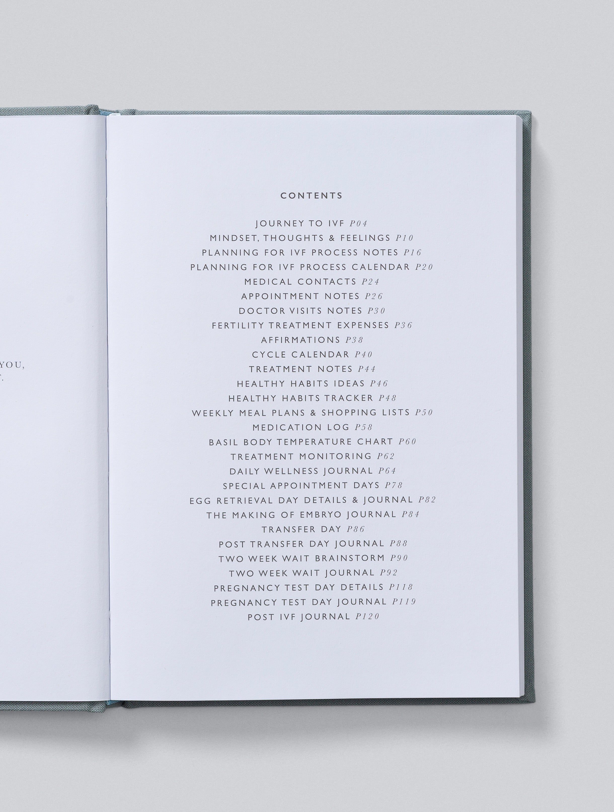 Write To Me - IVF Journal - Grey