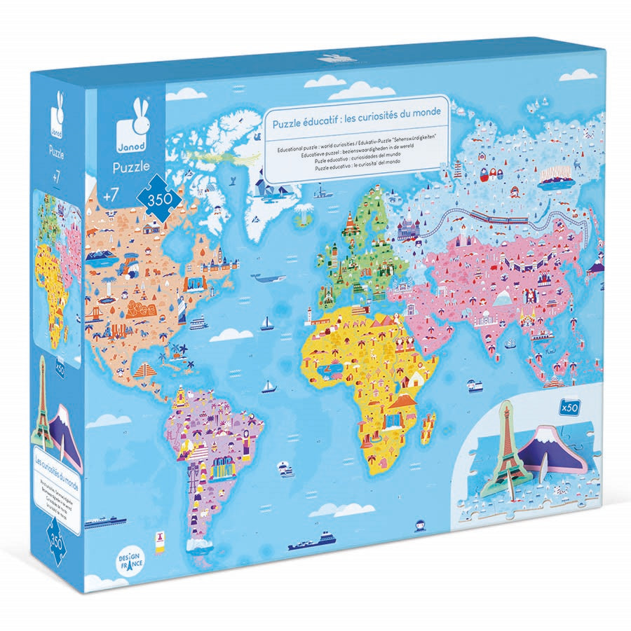 200 Piece Educational Puzzle World