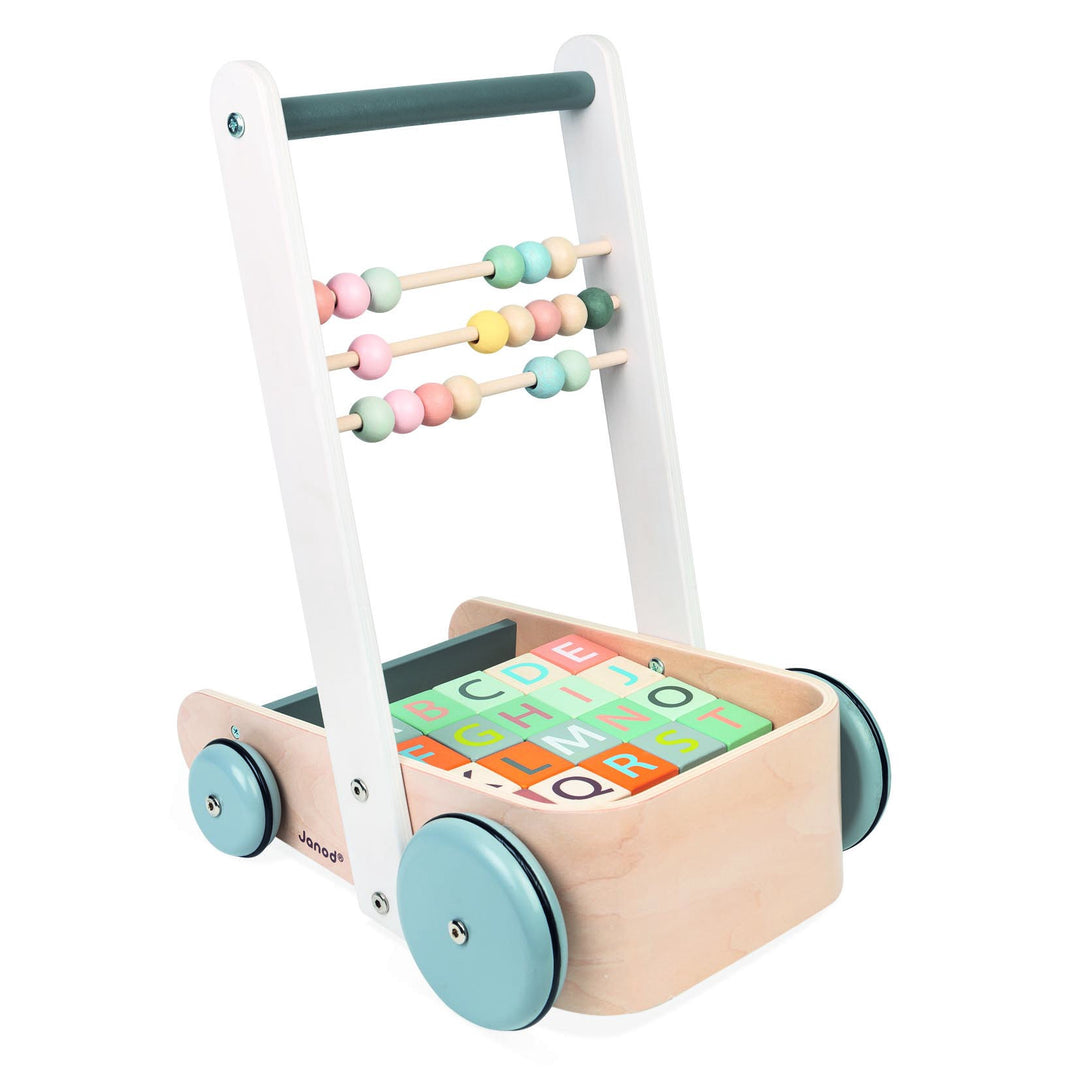 Janod - Cocoon Walker With Blocks