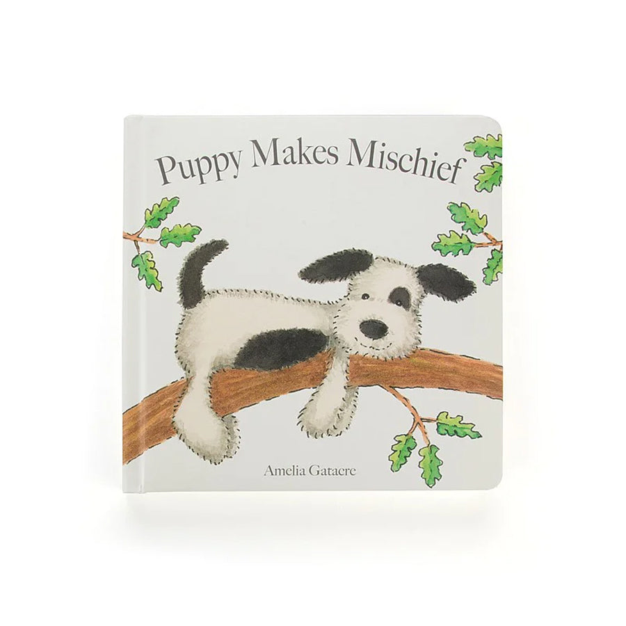 Jellycat - Hardcover Puppy Makes Mischief Board Book