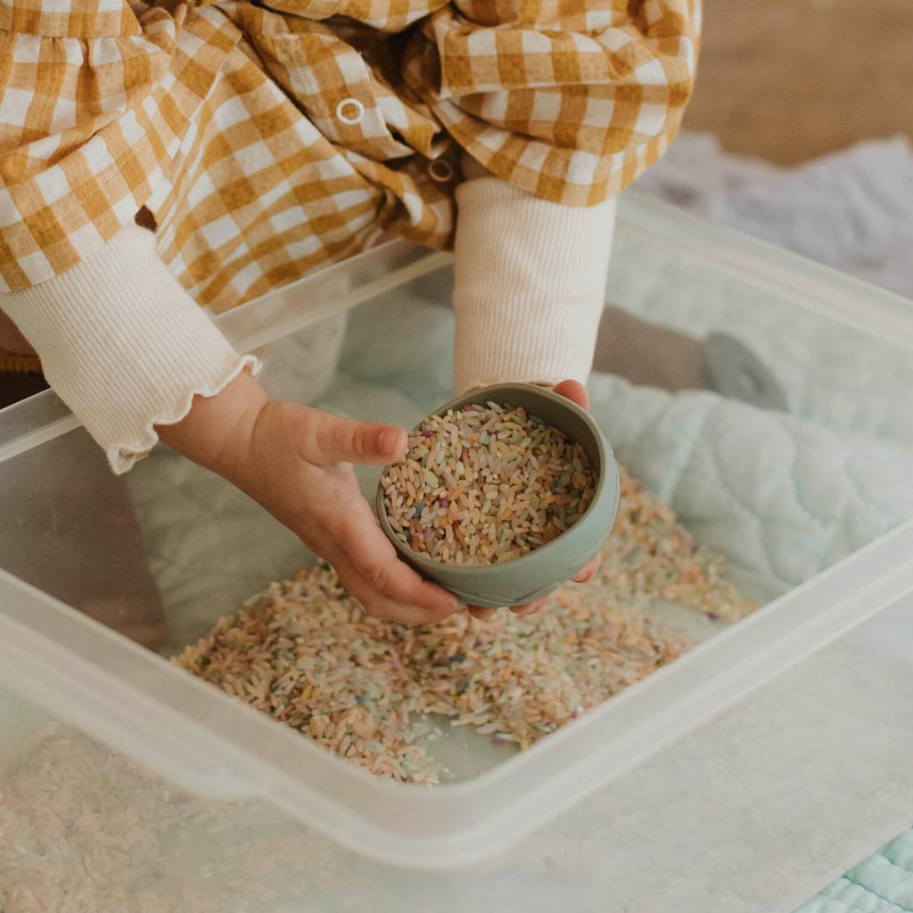 Sensory Rice - Rainbow Pastel