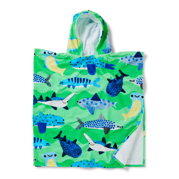 Halcyon Nights Fintastic Kids Hooded Towel