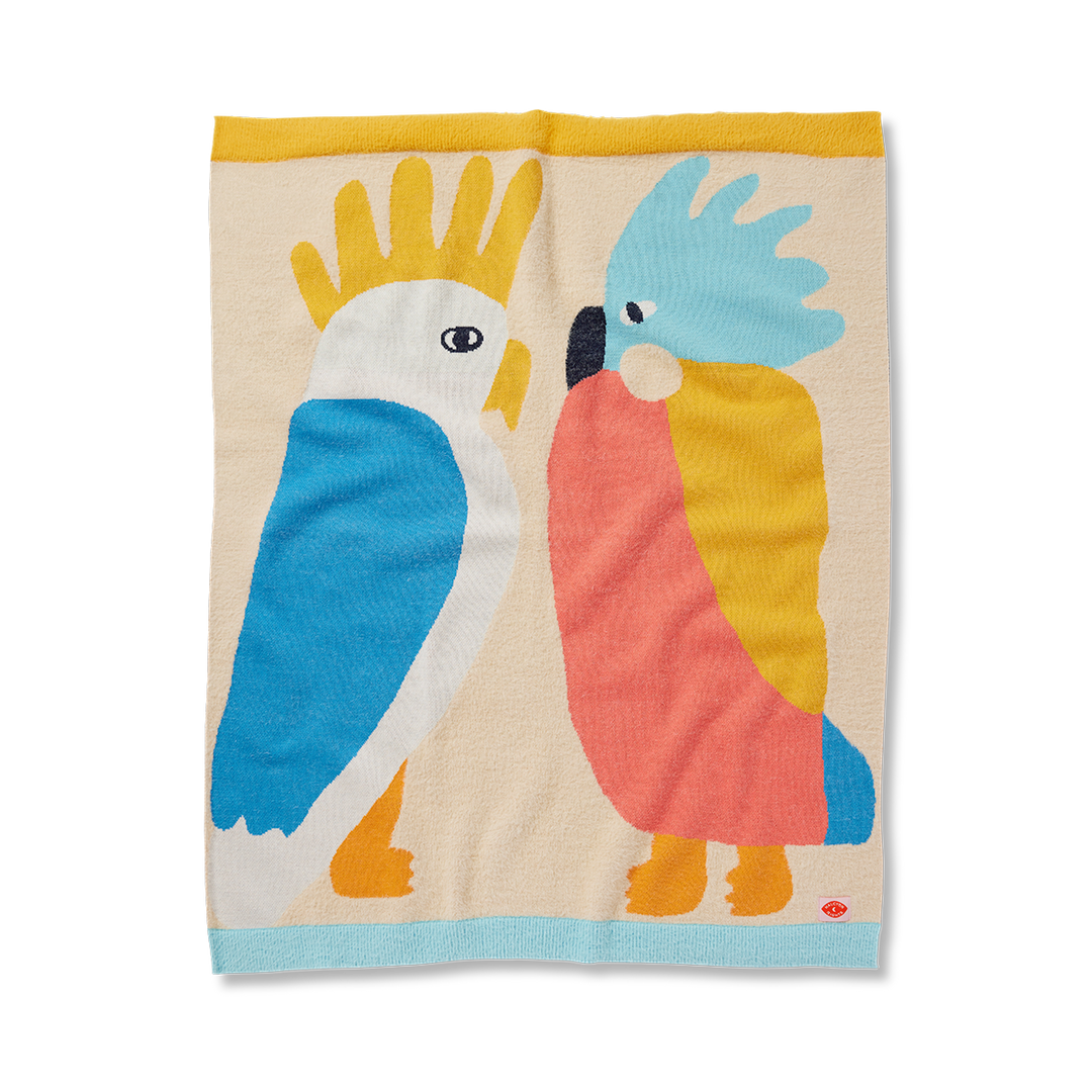 Halcyon Nights Baby Blanket - Flamin Galahs