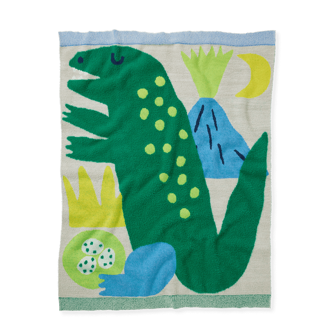 Halcyon Nights Dino Fluffy Knit Blanket