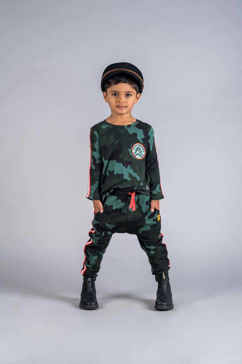 Rock Your Baby AW22 Drop 1 Khaki Peace Brother Long Sleeve T-Shirt