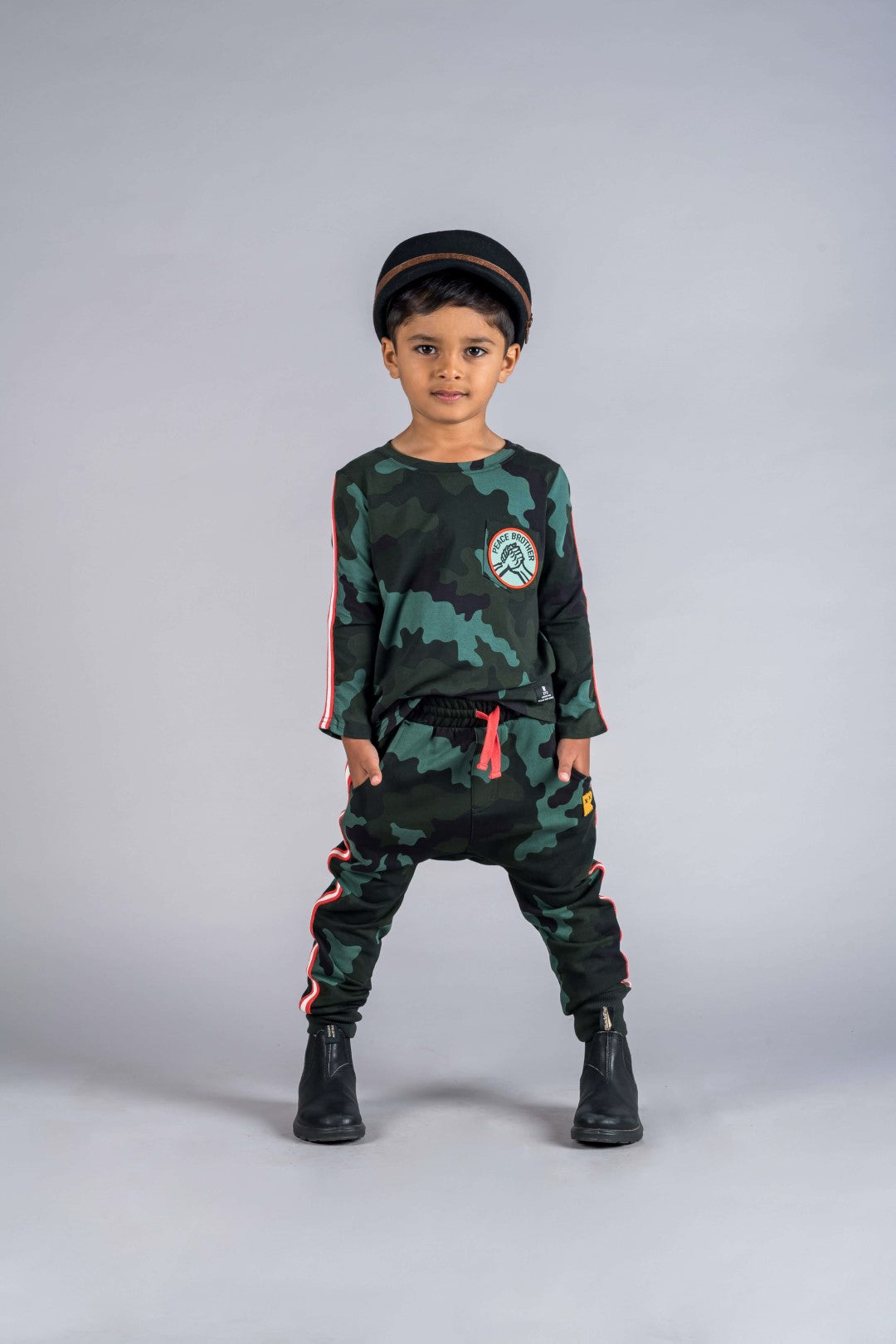 Rock Your Baby AW22 Drop 1 Khaki Peace Brother Long Sleeve T-Shirt