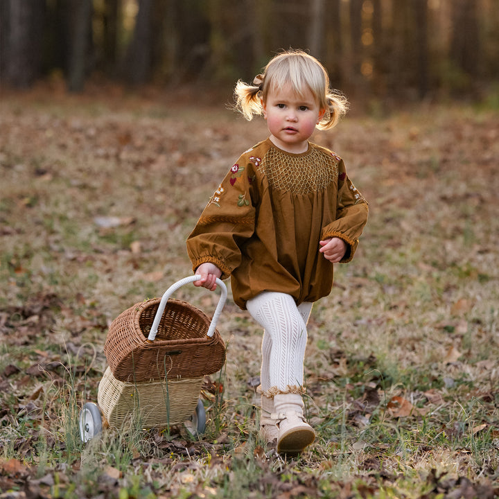 Olli Ella Rattan Mushroom Luggy - Natural