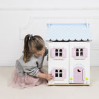 Daisylane Blue Bird Cottage Doll House with Furniture