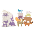 Petilou Forest Stacking Animals & Bag