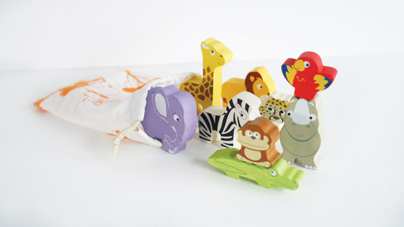 African Animal Stacker Set