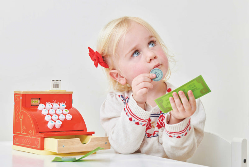 Wooden Toy Cash Register