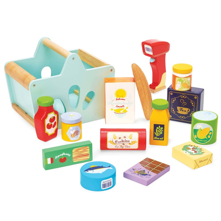 Wooden Groceries and Scanner