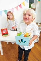 Wooden Groceries and Scanner