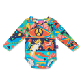 Halcyon Nights Long Sleeve Bodysuit - Bush Paradise
