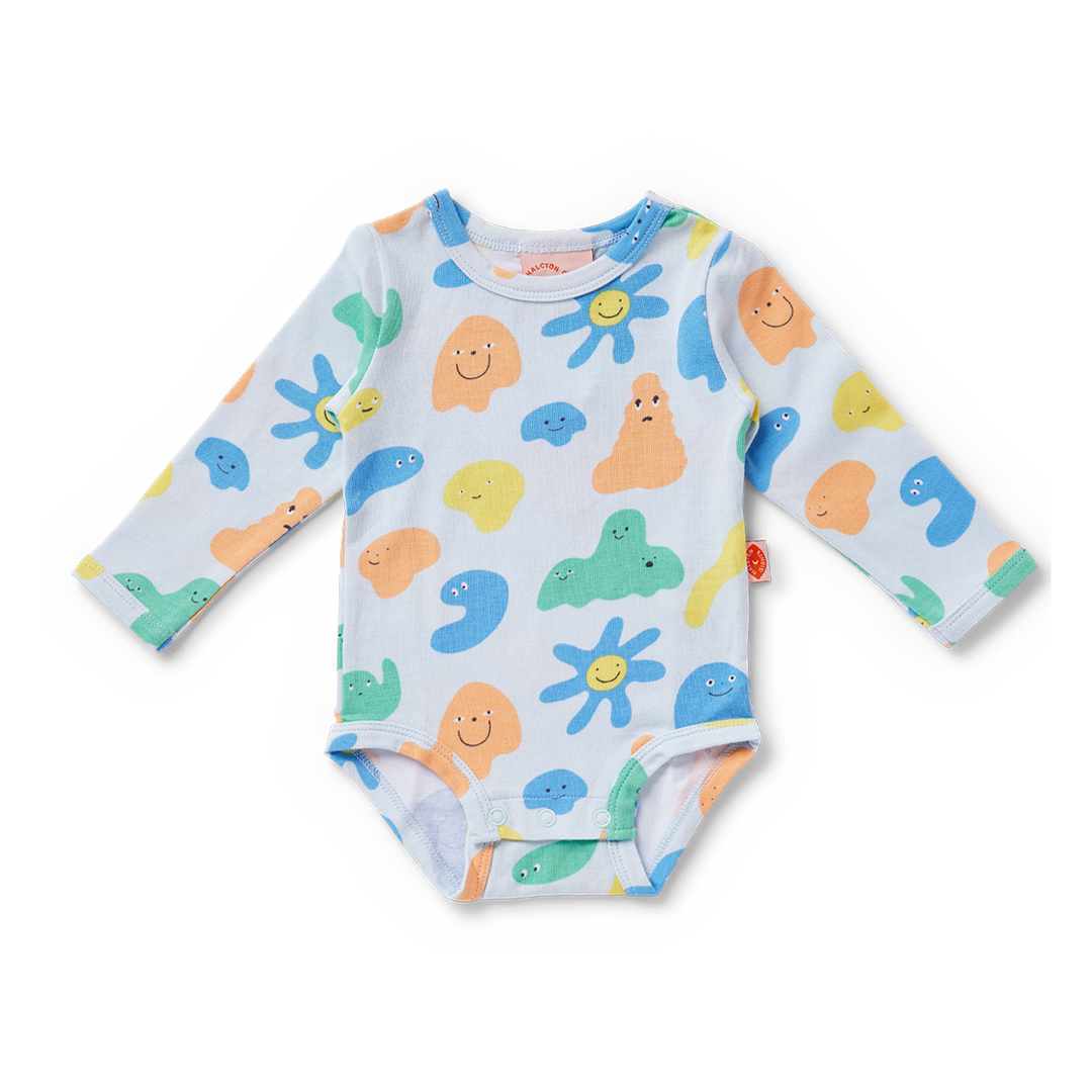 Halcyon Nights Long Sleeve Bodysuit - Jelly Jiggle