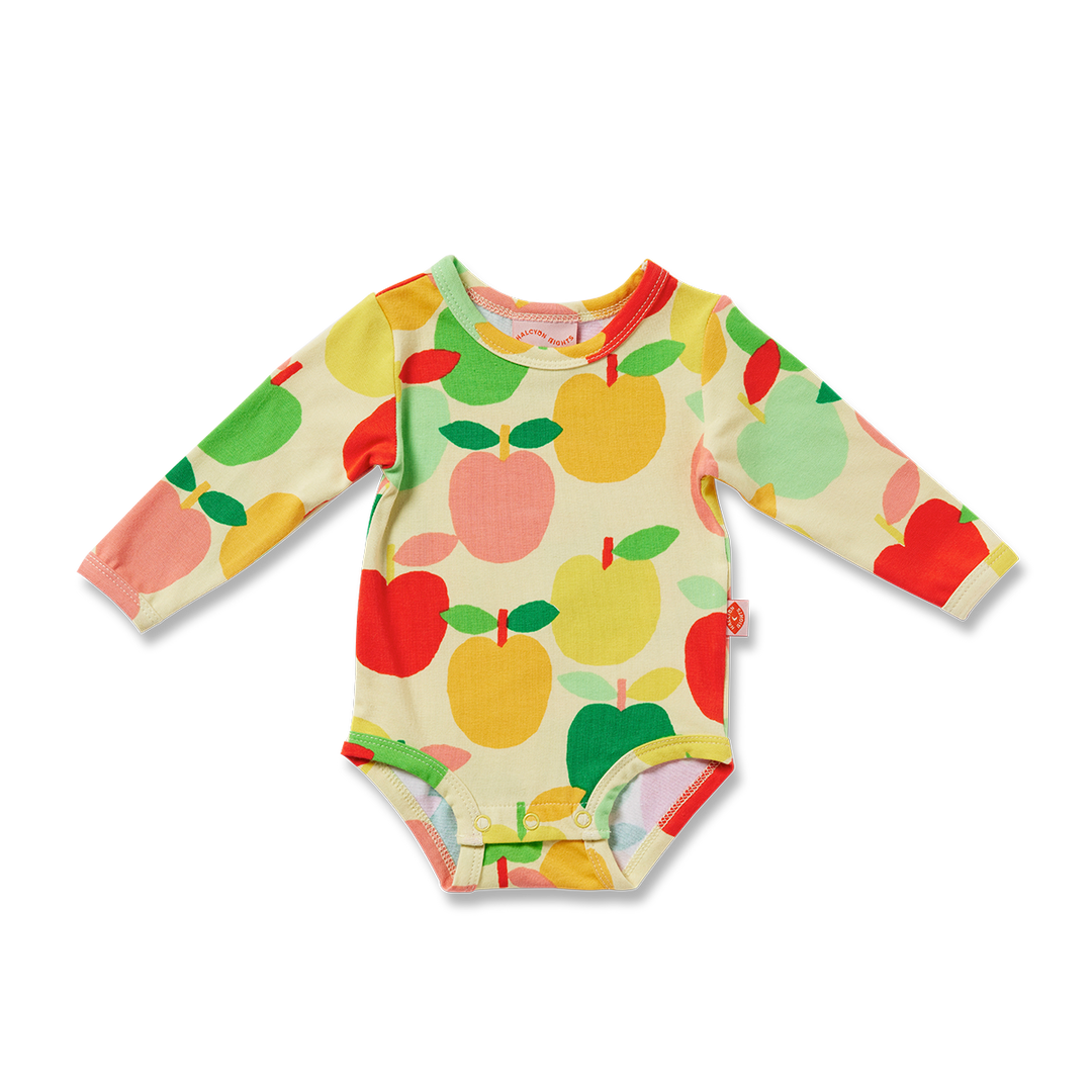 Halcyon Nights Long Sleeve Bodysuit - A Is For Apple Baby