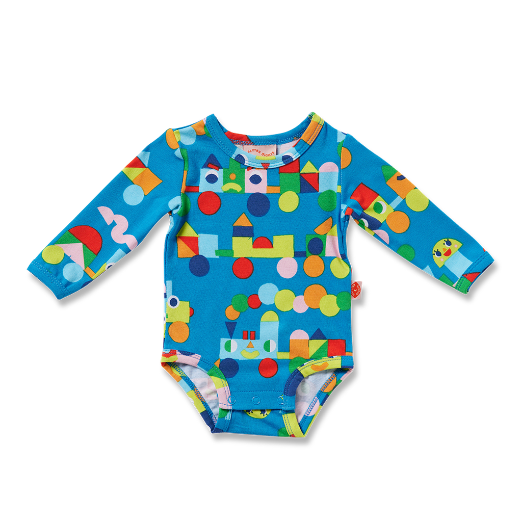 Long Sleeve Bodysuit - Rainbow Express