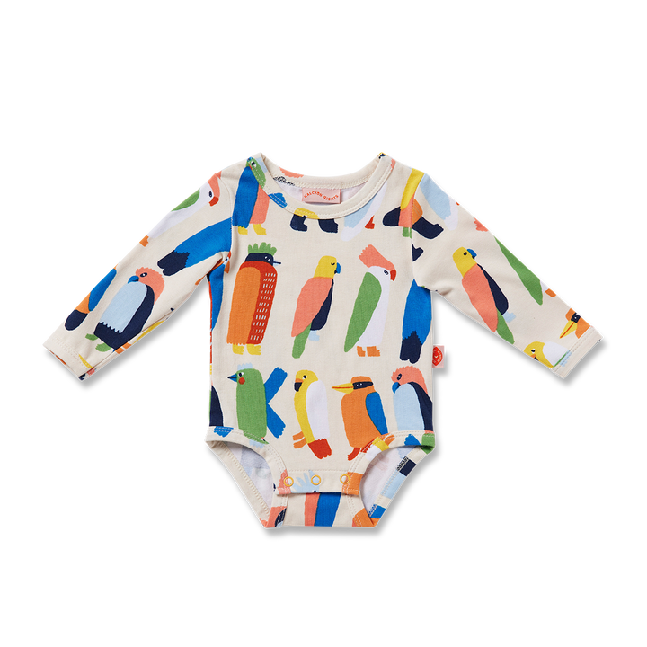 Halcyon Nights Long Sleeve Bodysuit - Flamin' Galahs