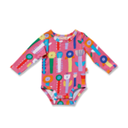 Halcyon Nights Long Sleeve Bodysuit - Growing Tall