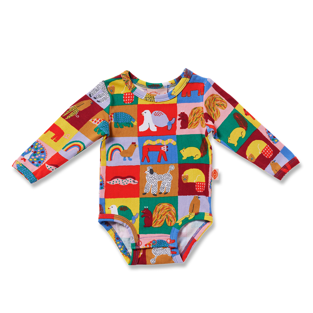 Halcyon Nights Long Sleeve Bodysuit - Look At Our Tails