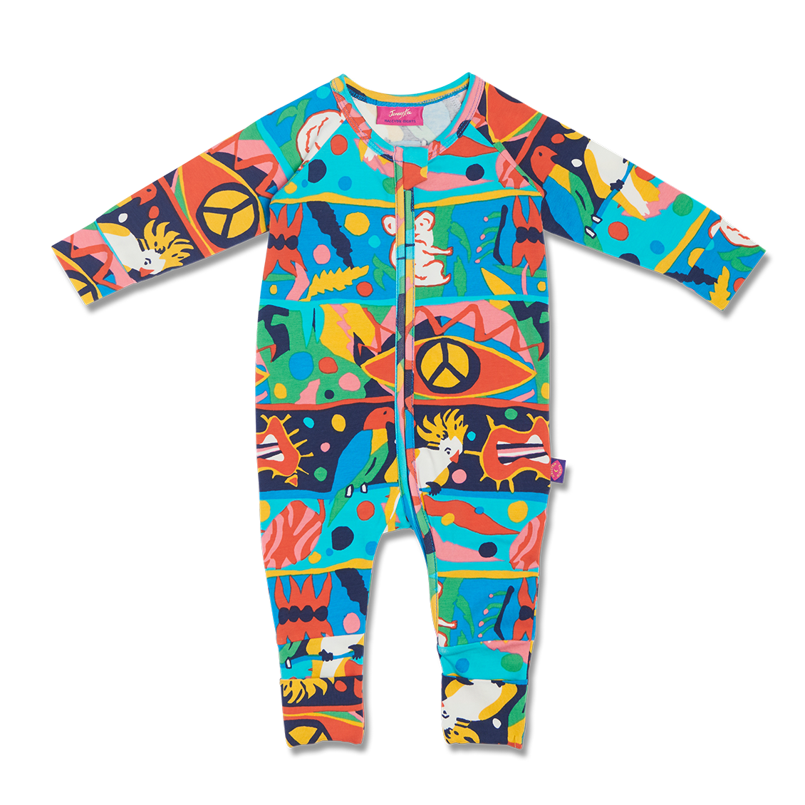 Halcyon Nights Long Sleeve Romper - Bush Paradise