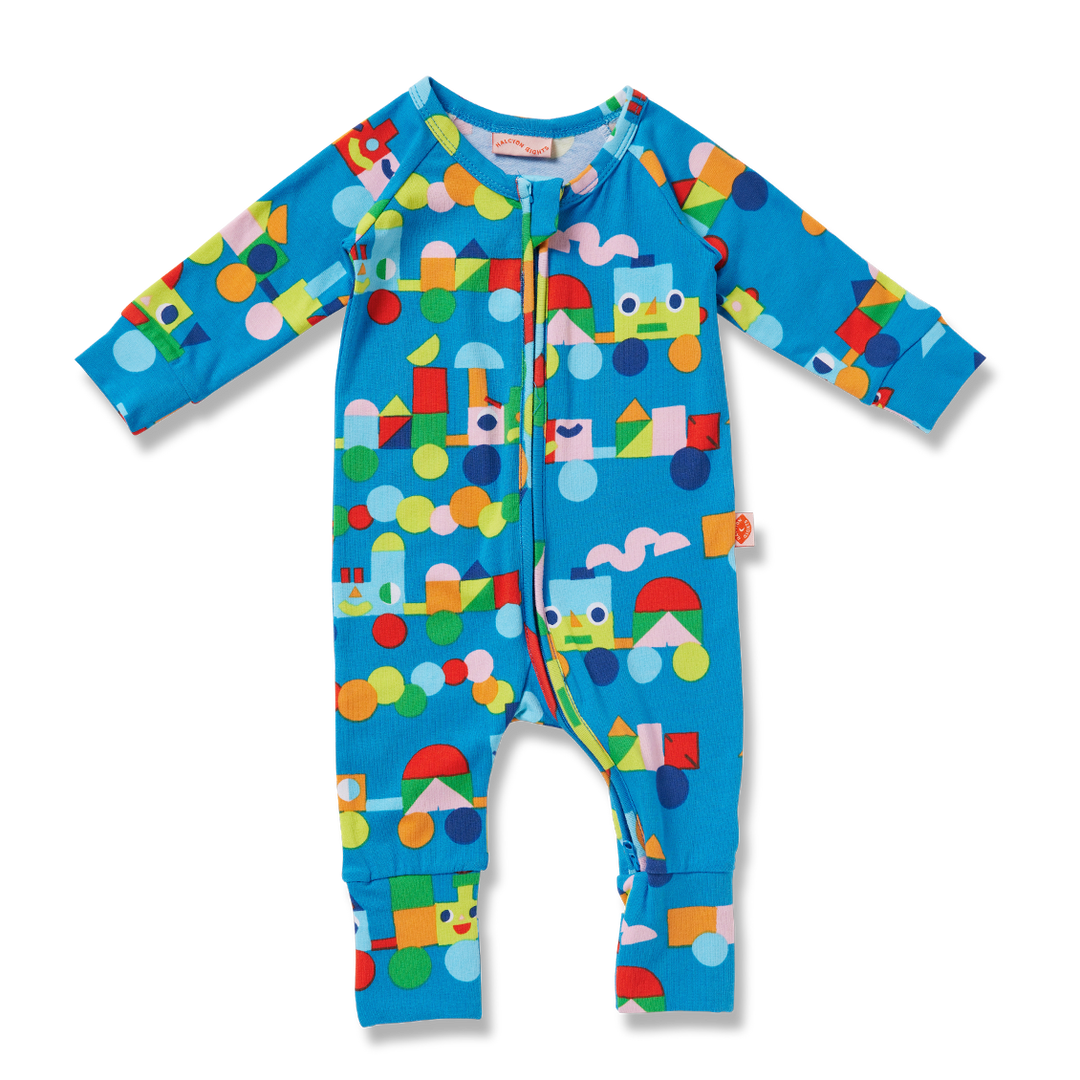 Halcyon Nights Long Sleeve Romper - Rainbow Express