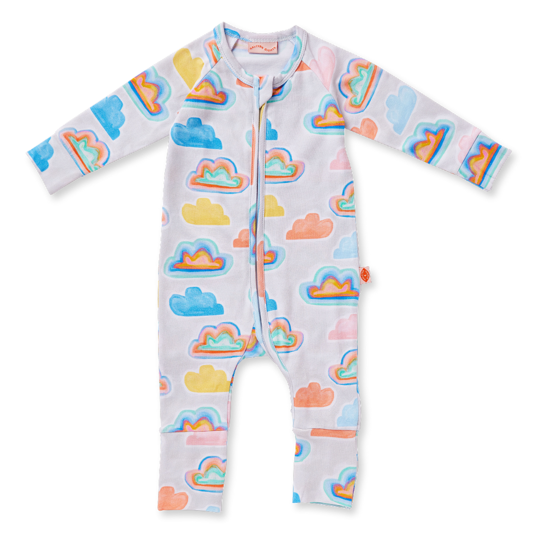 Halcyon Nights Long Sleeve Zipsuit - Cloudy Day