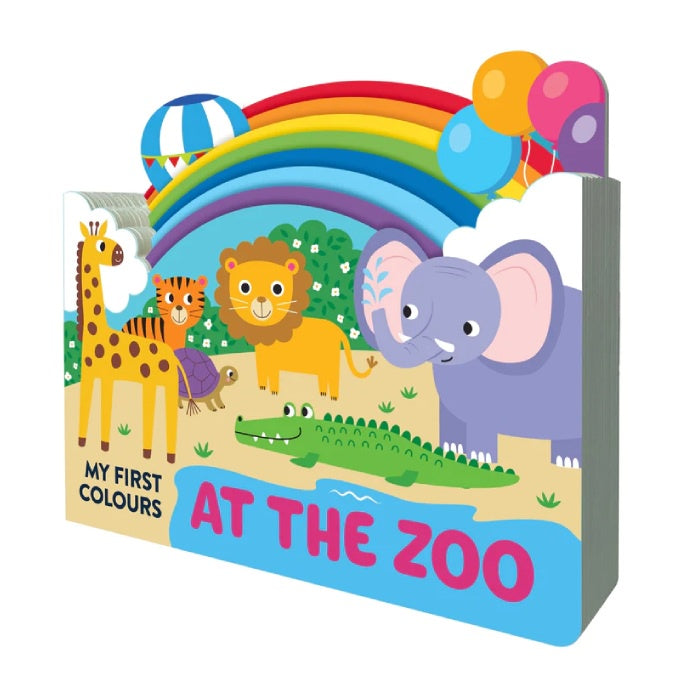 Chunky Scenes Board Book - My First Colours - At the Zoo