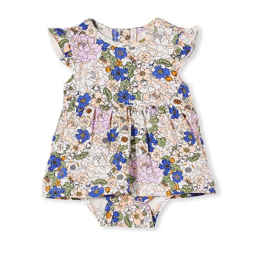 Milky Peony Floral Baby Dress