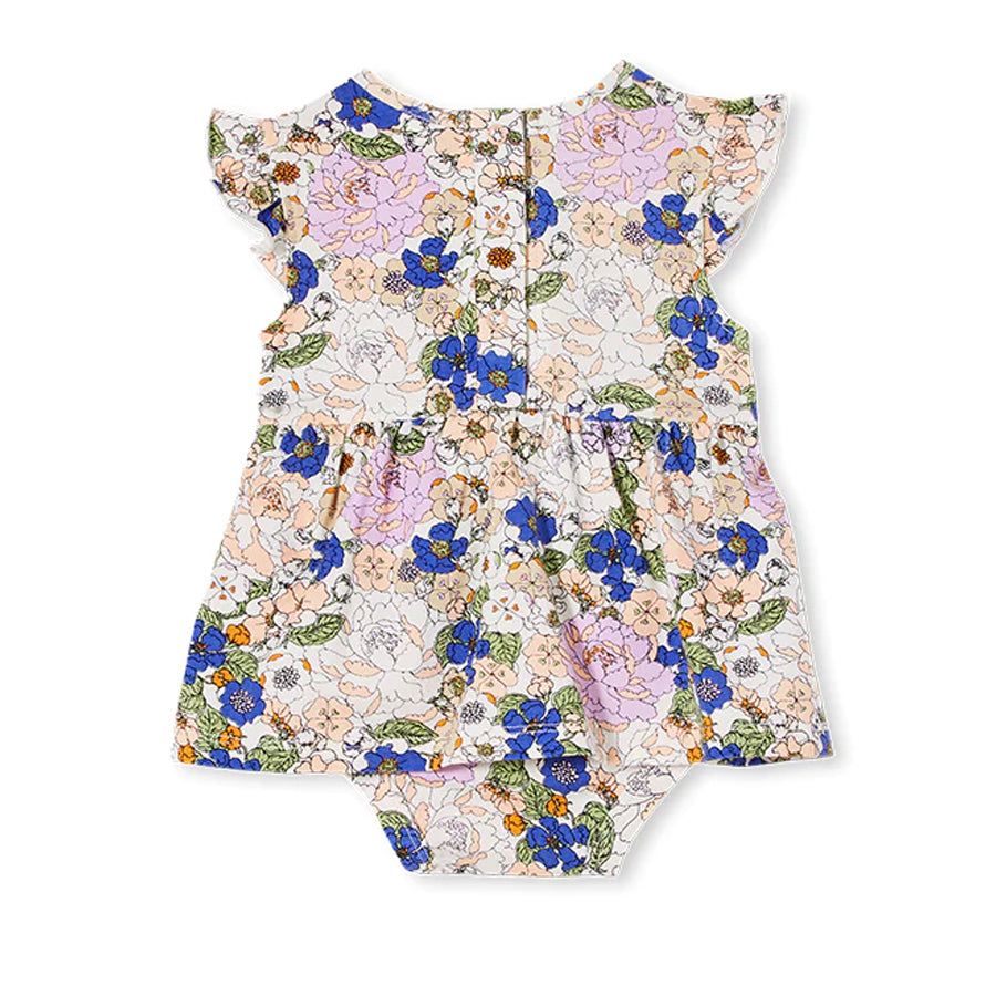 Milky Peony Floral Baby Dress