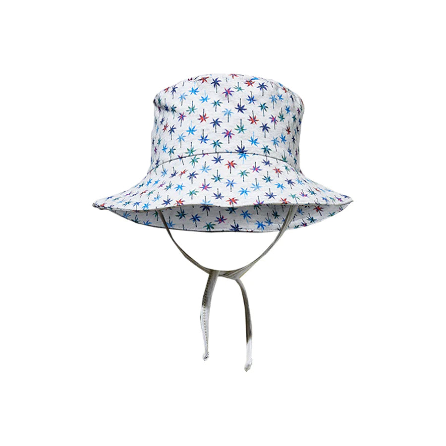 Milky Retro Palms Baby Hat