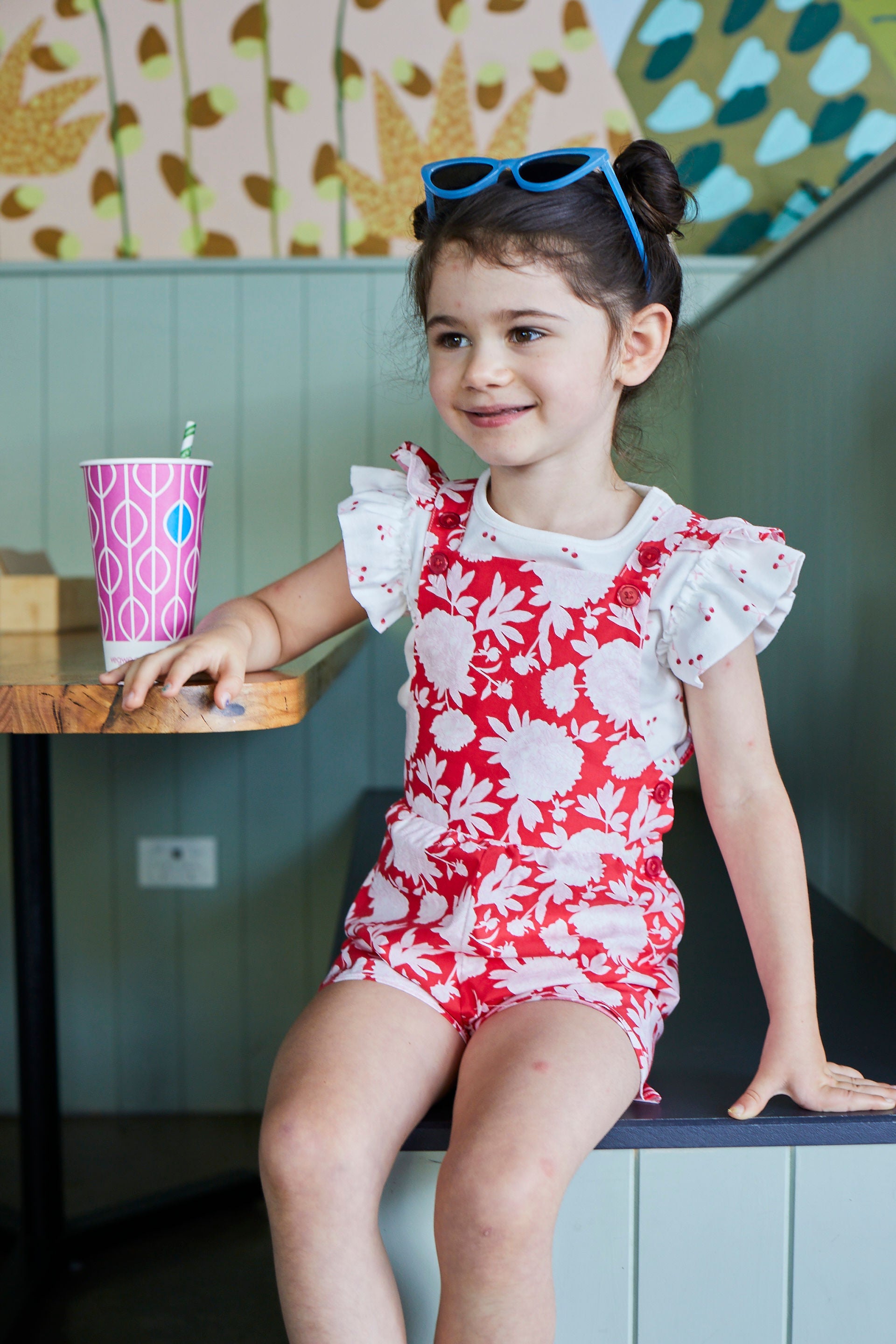 Milky Raspberry Playsuit - Raspberry