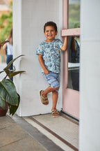 Milky Baby Jungle Tee - Blue Grass