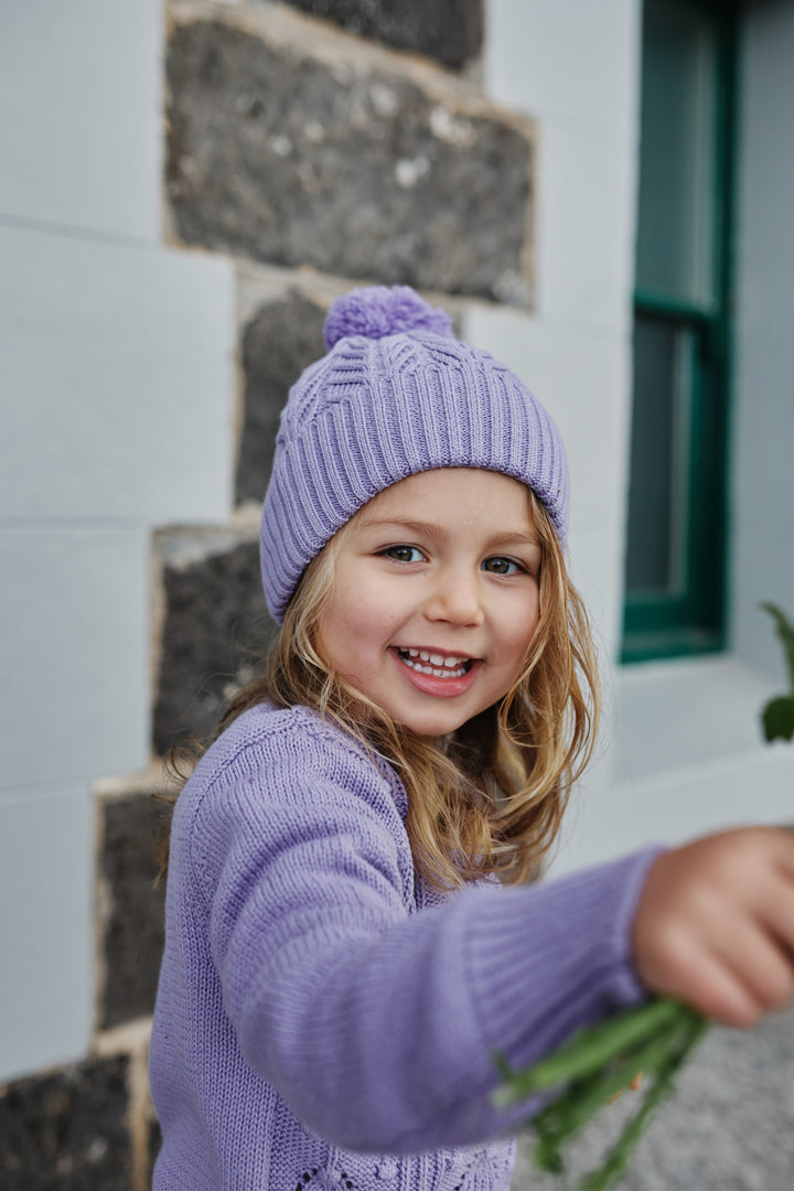 Milky Beanie - Lilac