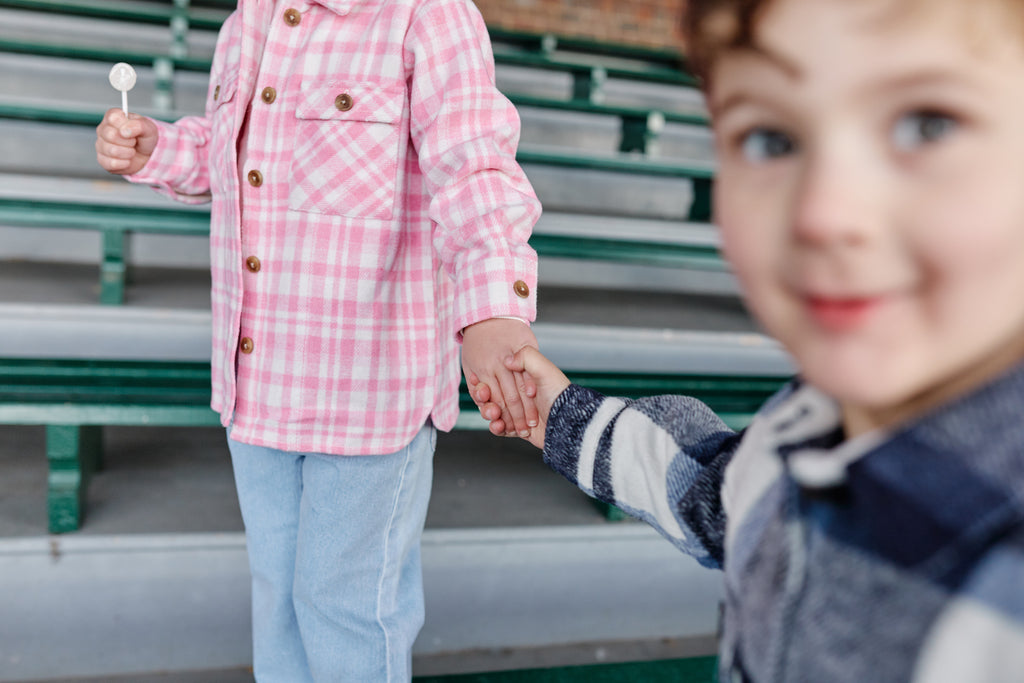 Milky Overshirt - Pink Check