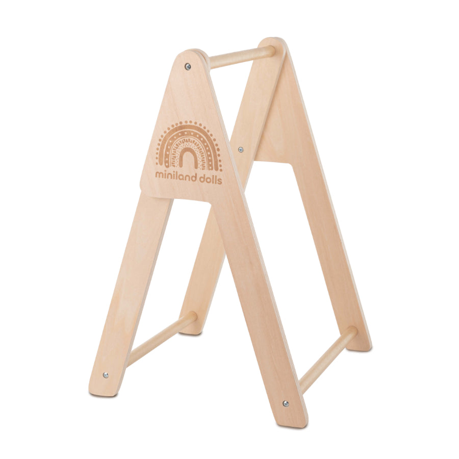 Miniland Doll Wooden Clothing Rack