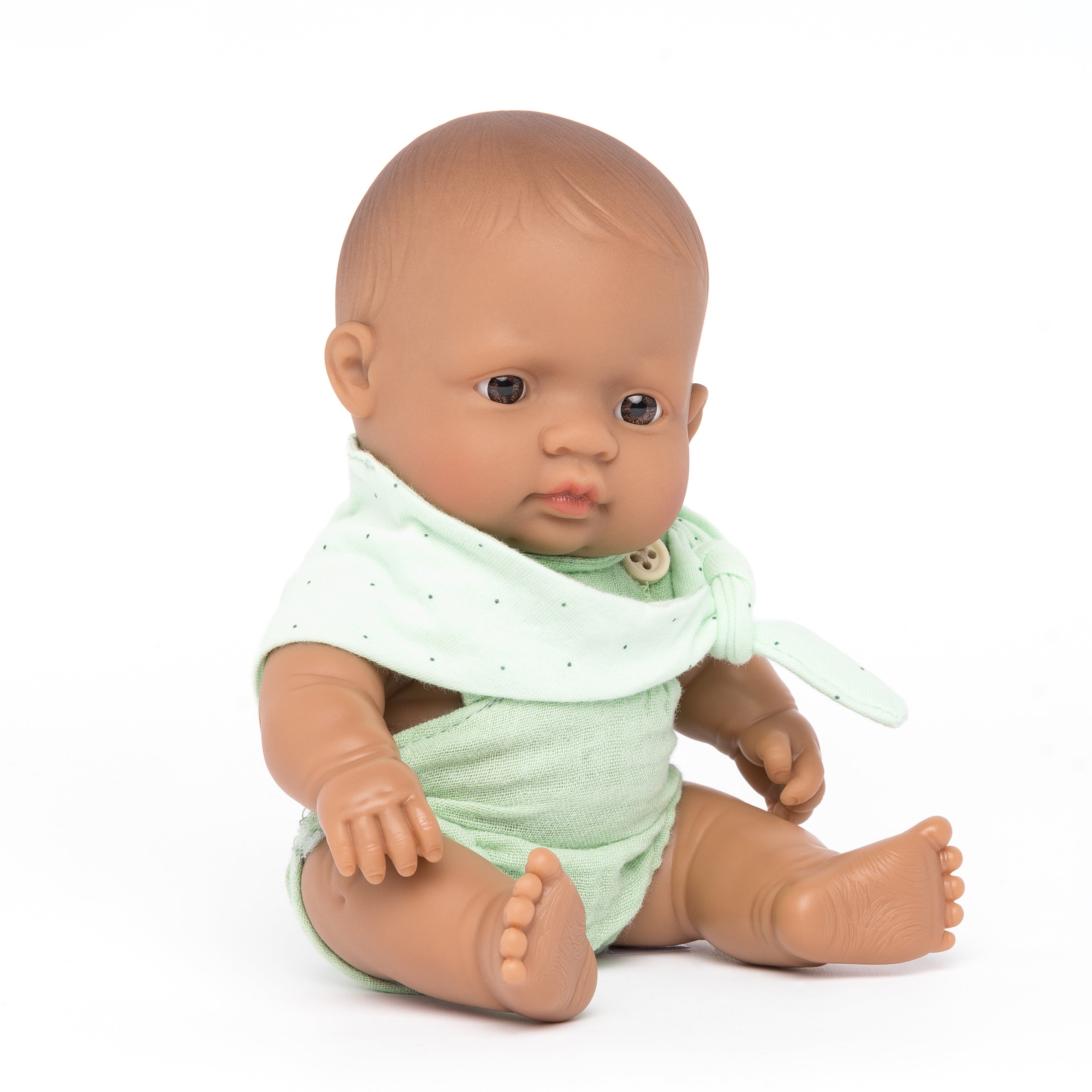 Miniland Dressed Up Asian Baby Doll Girl 21 cm