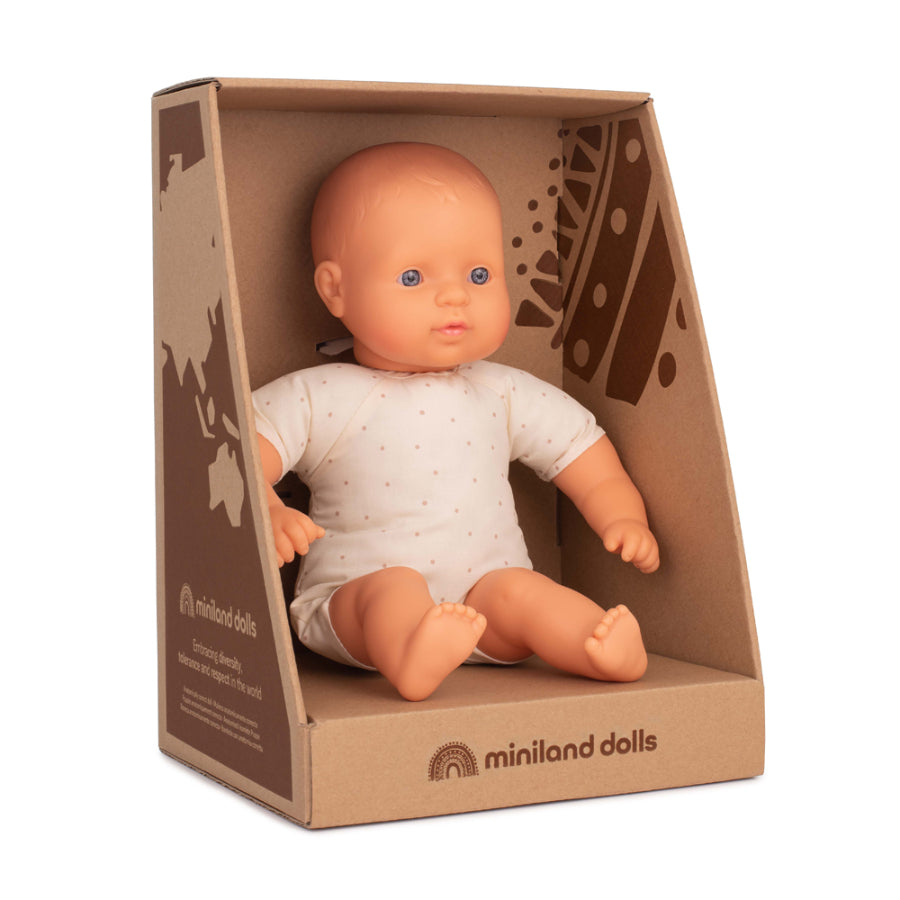 Miniland Caucasian Soft Body Doll, 32 cm