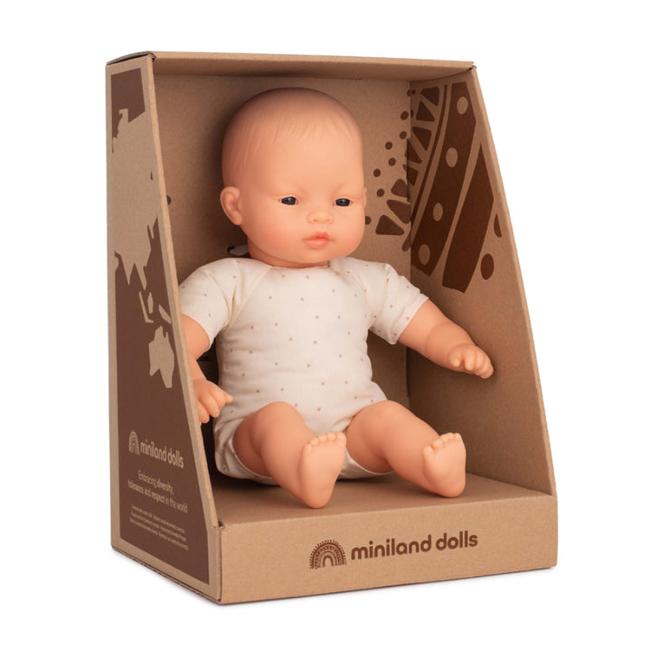 Miniland Asian Soft Body Doll, 32 cm