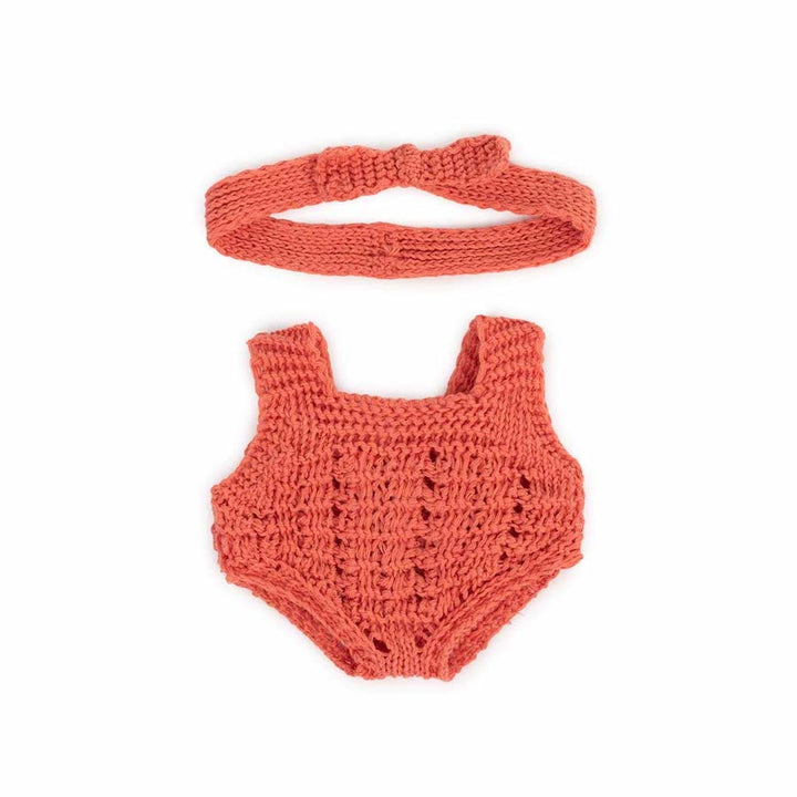 Eco Knitted Rompers & Hairband - 21 cm