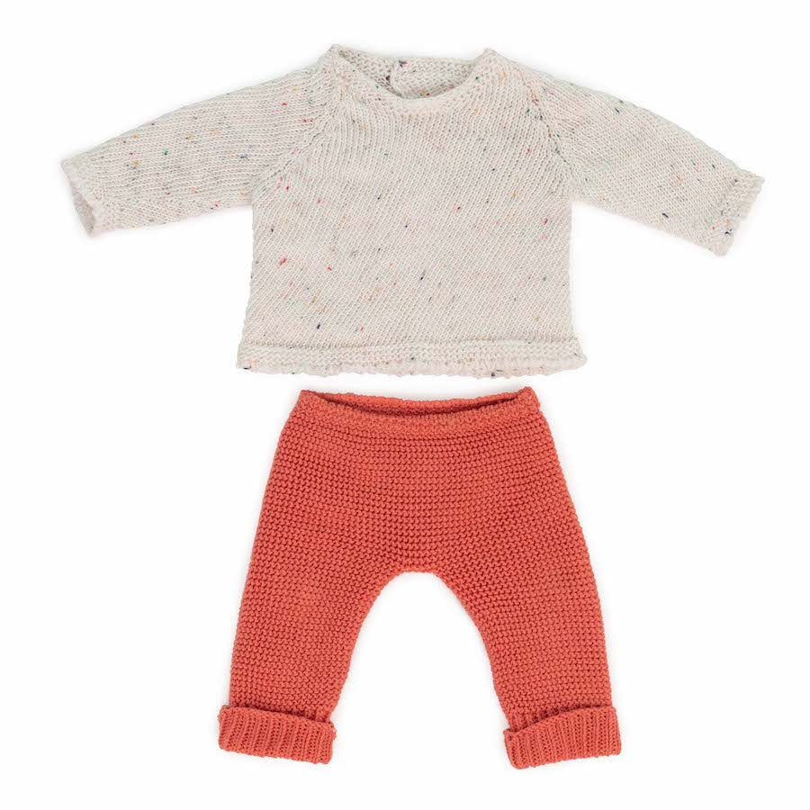Eco Knitted Sweater & Trousers - 38 cm
